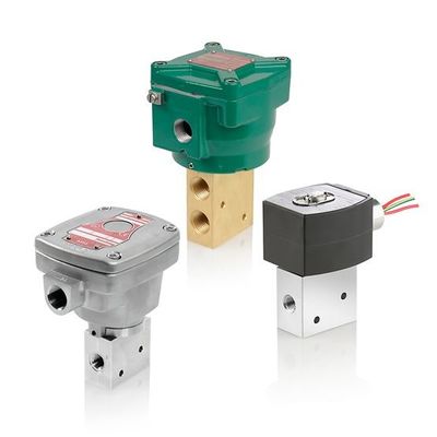 kaufen Messing-Edelstahl ASCO 8327 2 Position 3 Weg-Solenoidventil-Doppelkammer-Design on-line-Fertigung